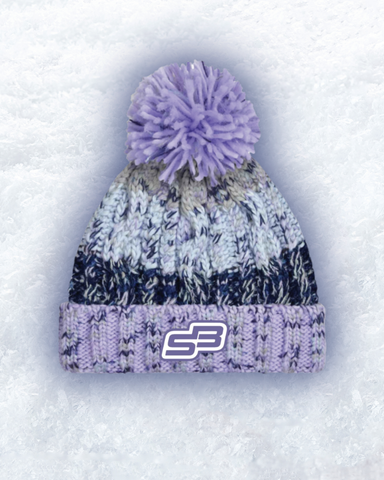 LILAC x NAVY BEANIE